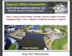 April 2021 Newsletter screenshot